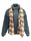 Marbell Kate Denim Jacket With Scarf Dirty Wash In Blue