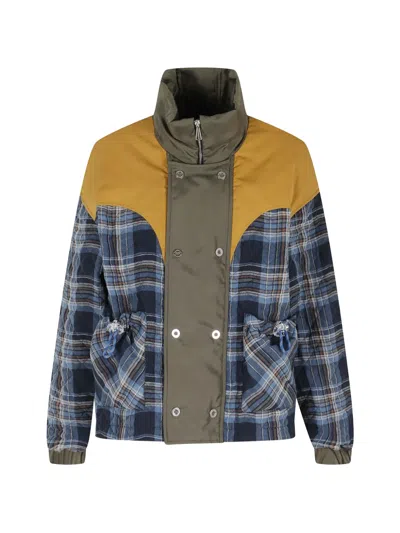 Marbell Turtleneck Long-sleeved Jacket In Multi