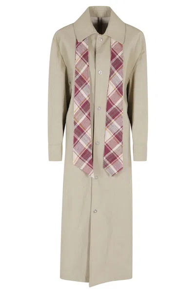 Marbell Victoria Trench Linen In Gray