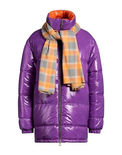 Marbell Woman Puffer Purple Size 0 Polyamide, Cotton