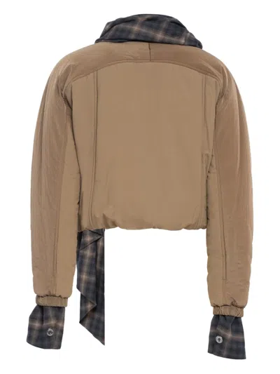 Marbell Zip Jacket In Brown