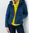 Marble 2 In 1 Short Puffer Jacket In Marine In Blue