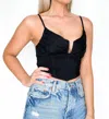 Marble Corset Top In Black In Black