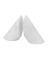 Marble Crafter Coronet Collection Marble Bookends In White Marble