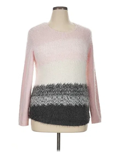 Pre-owned Marble Pullover Sweater In Pink