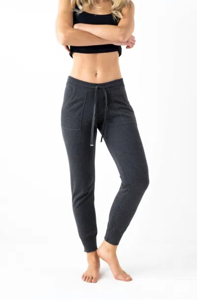 Marble Relaxed Fit Joggers In Charcoal In Animal Print