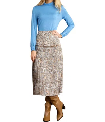 Marble Spotted Skirt In Tabassco/blue In Gray