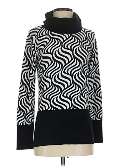 Pre-owned Marble Turtleneck Sweater In Black