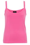 Marble Women's Basic Vest Top In Watermelon In Pink