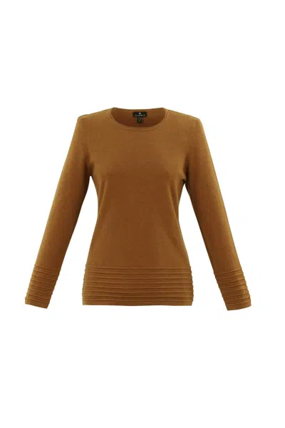 Marble Women's Crewneck Sweater In Rust In Brown