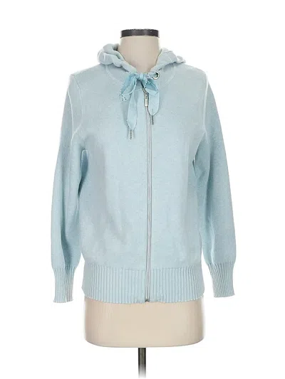 Pre-owned Marble Zip Up Hoodie In Blue