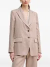 Marc Aurel Button-up Blazer In Neutral