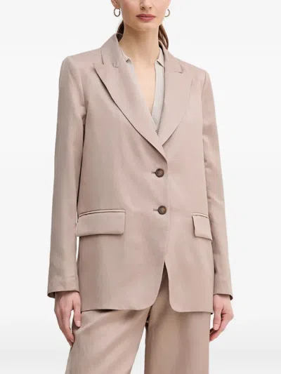 Marc Aurel Button-up Blazer In Neutral