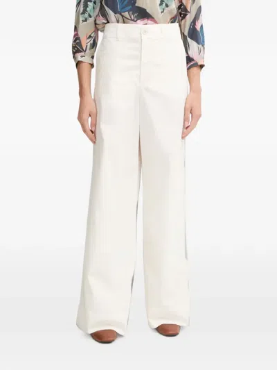 Marc Aurel Button-fastening Palazzo Pants In Multi