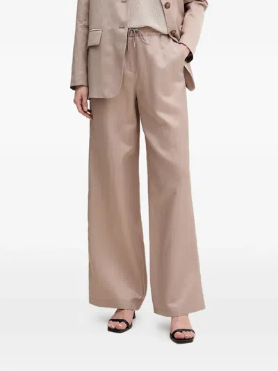 Marc Aurel Drawstring Trousers In Brown