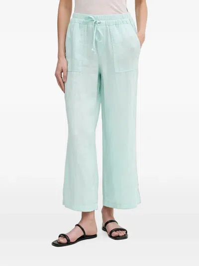 Marc Aurel Drawstring Wide-leg Trousers In Green