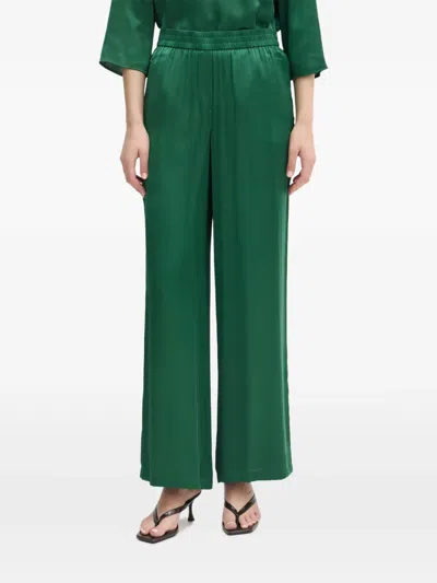 Marc Aurel Elasticated-waist Trousers In Green