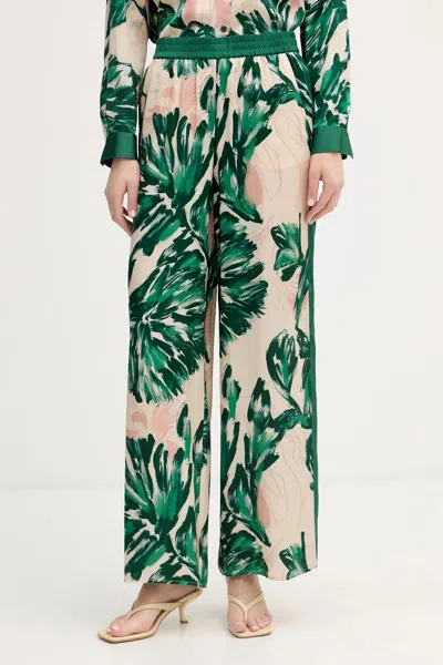 Marc Aurel Floral-print Trousers In Purple