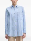 Marc Aurel Striped Shirt In Multi
