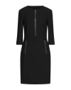 Marc Aurel Woman Mini Dress Black Size 8 Polyester, Viscose, Elastane In Black