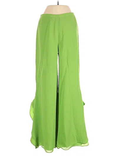 Pre-owned Marc Bouwer Silk Pants In Green