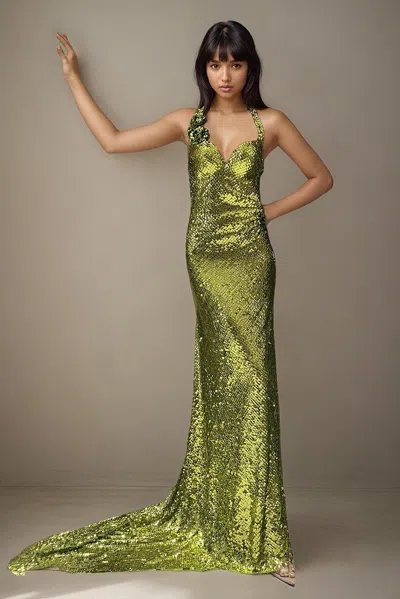 Marc Bouwer Sleeveless Hayden Evening Gown In Multi