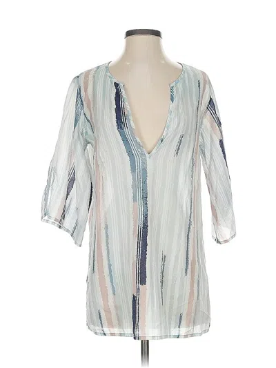 Pre-owned Marc By Marc Jacobs 3/4 Sleeve Blouse In Blue