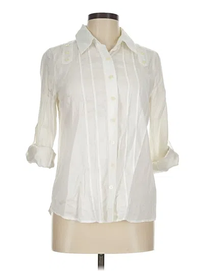 Pre-owned Marc By Marc Jacobs 3/4 Sleeve Button Down Shirt In Ivory