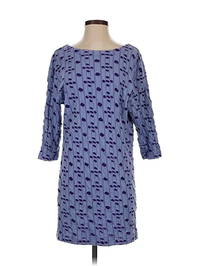 Pre-owned Marc By Marc Jacobs 3/4 Sleeve Top Blue Boatneck Tops