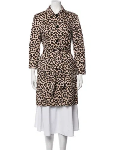 Pre-owned Marc By Marc Jacobs Animal Print Coat In Neutrals