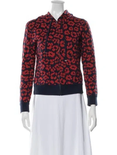 Pre-owned Marc By Marc Jacobs Animal Print Jacket In Blue