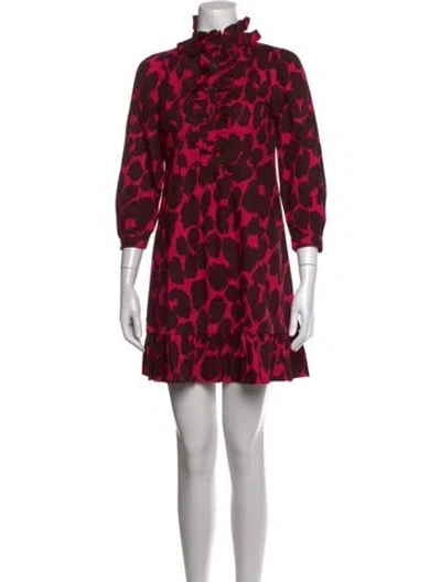 Pre-owned Marc By Marc Jacobs Animal Print Mini Dress In Pink