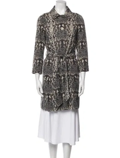 Pre-owned Marc By Marc Jacobs Animal Print Trench Coat In Neutral