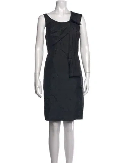Pre-owned Marc By Marc Jacobs Asymmetrical Knee-length Dress In Black