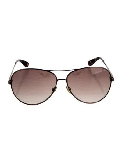 Pre-owned Marc By Marc Jacobs Aviator Gradient Sunglasses In Brown