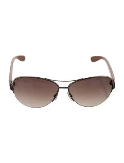 Pre-owned Marc By Marc Jacobs Aviator Gradient Sunglasses In Neutrals