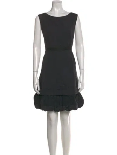 Pre-owned Marc By Marc Jacobs Bateau Neckline Mini Dress In Black