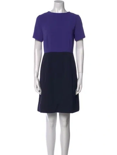 Pre-owned Marc By Marc Jacobs Bateau Neckline Mini Dress In Blue