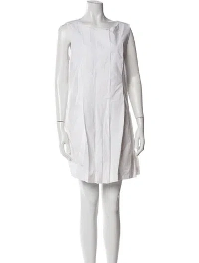 Pre-owned Marc By Marc Jacobs Bateau Neckline Mini Dress In Neutral