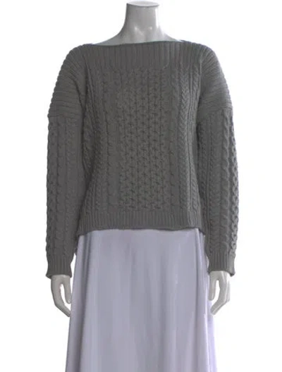 Pre-owned Marc By Marc Jacobs Bateau Neckline Sweater In Gray
