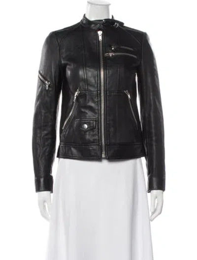 Pre-owned Marc By Marc Jacobs Biker Jacket In Black