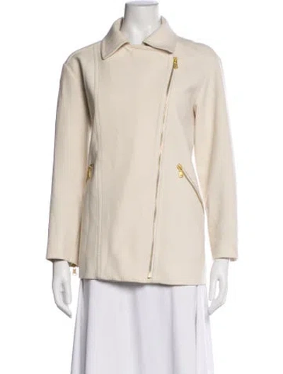 Pre-owned Marc By Marc Jacobs Biker Jacket In Neutral