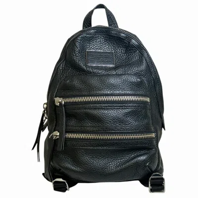 Pre-owned Marc By Marc Jacobs Black Leather Backpack ()