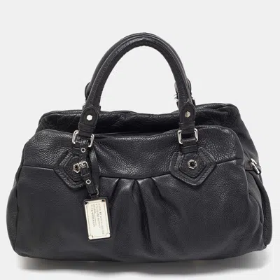 Pre-owned Marc By Marc Jacobs Black Leather Classic Q Groovee Satchel