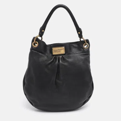 Pre-owned Marc By Marc Jacobs Black Leather Classic Q Hillier Hobo