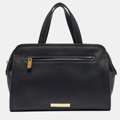 Pre-owned Marc By Marc Jacobs Black Leather Luna Alaina Satchel