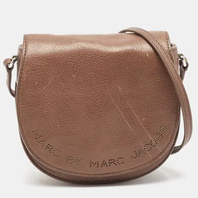 Pre-owned Marc By Marc Jacobs Brown Leather Sweet Jane June Crossbody Bag