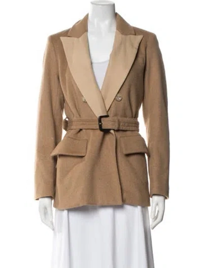 Pre-owned Marc By Marc Jacobs Camel Hair Patterned Blazer In Neutral