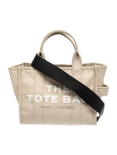 Pre-owned Marc By Marc Jacobs Canvas Top Handle Bag In Neutrals