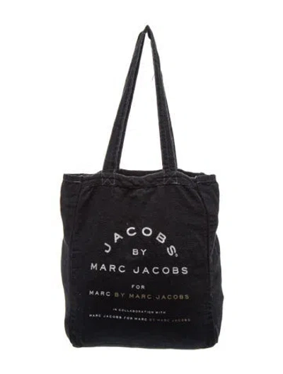 Pre-owned Marc By Marc Jacobs Canvas Tote In Black